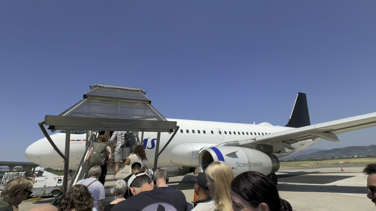 airplane boarding stairs