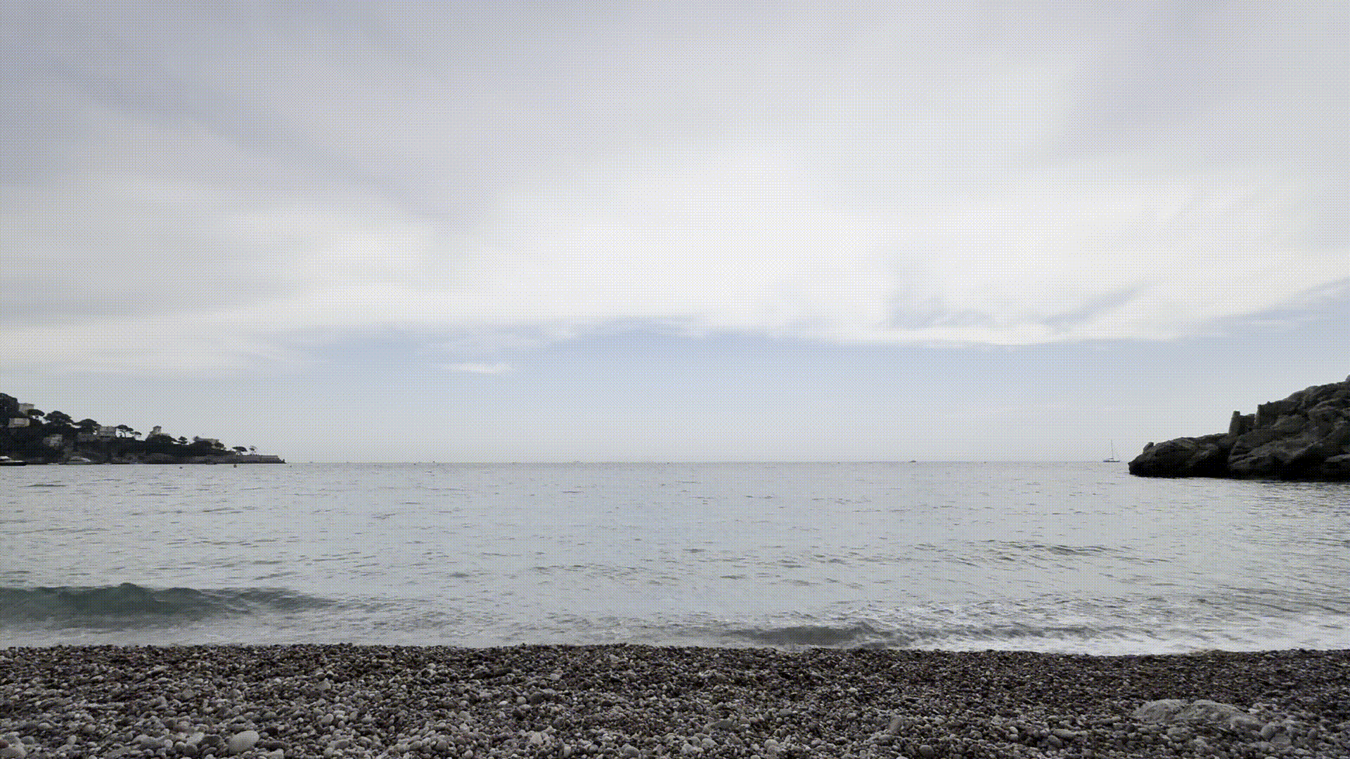 rocky beach near Monaco