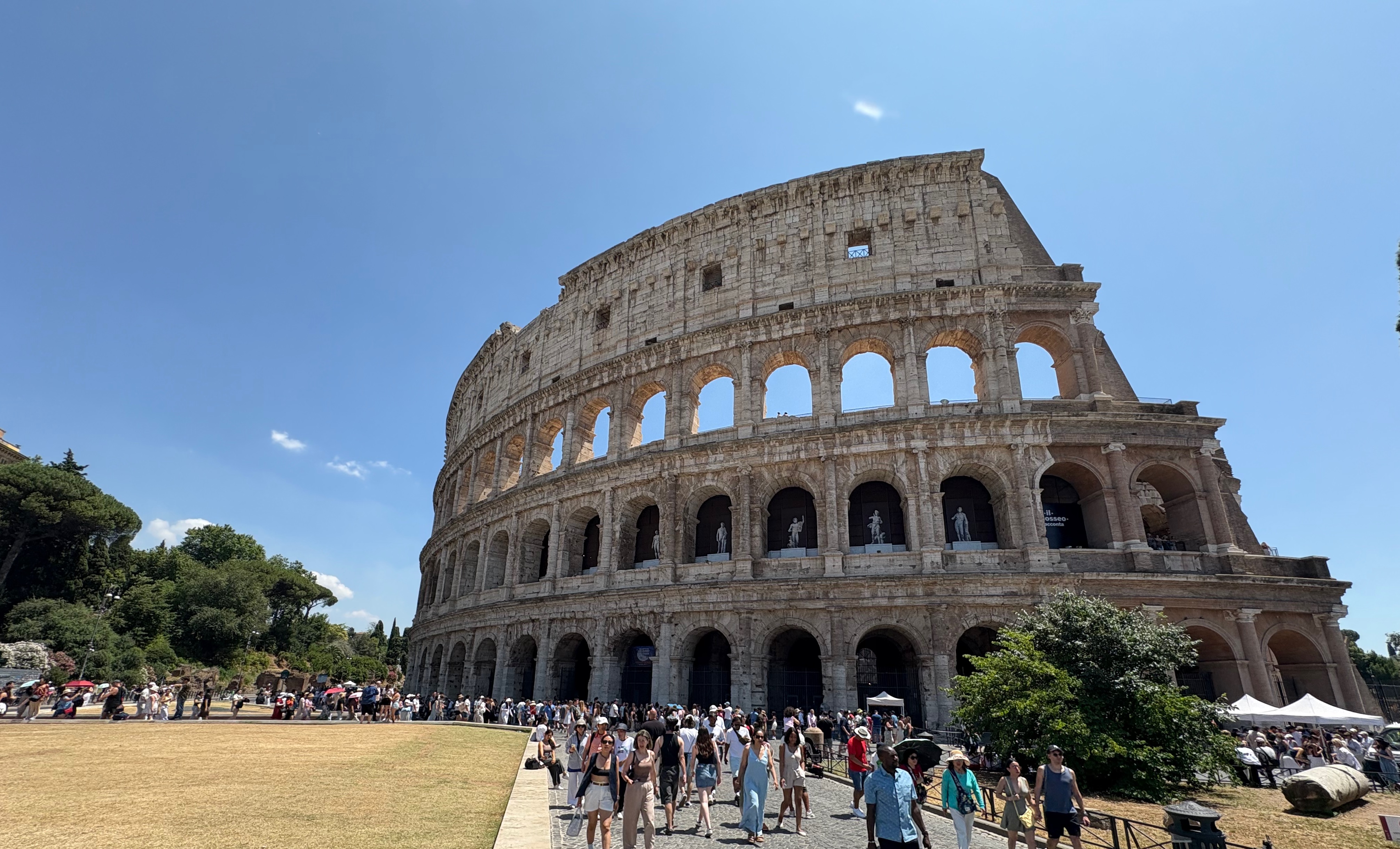 exterior of the Colosseum