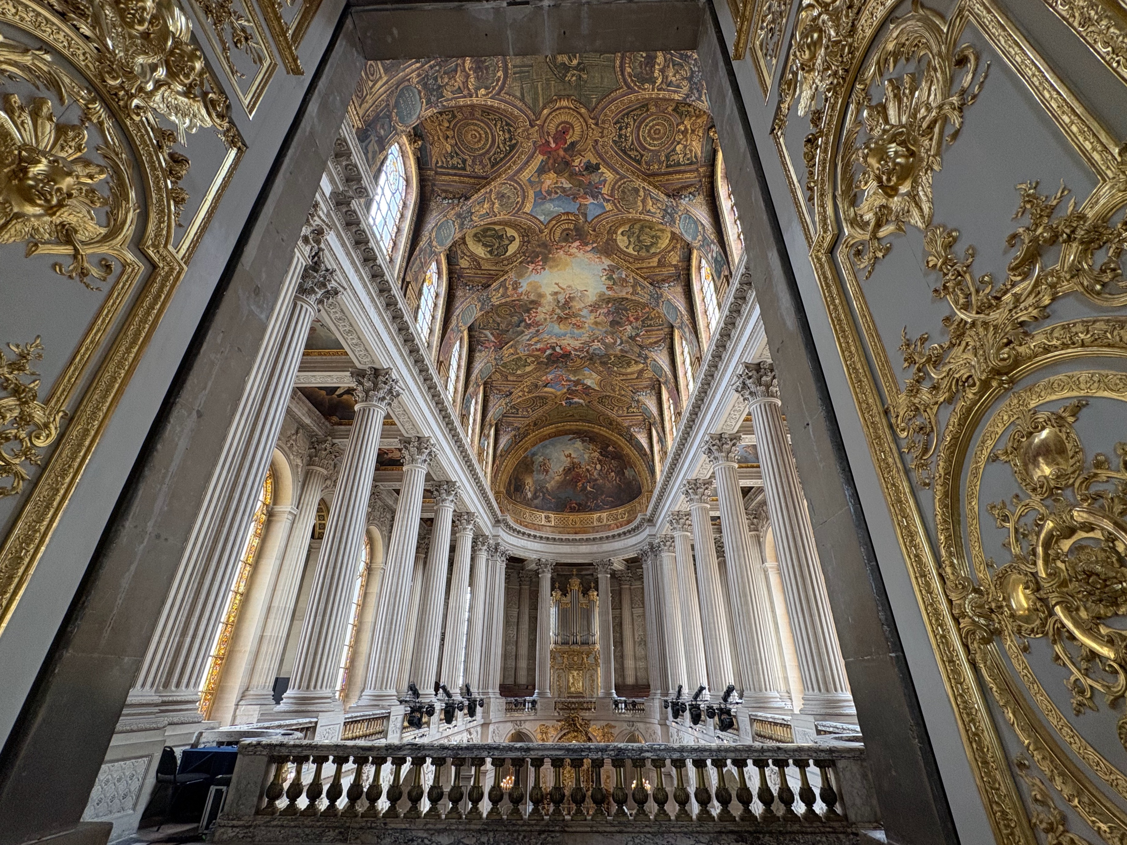 ornate hallway in Versailles